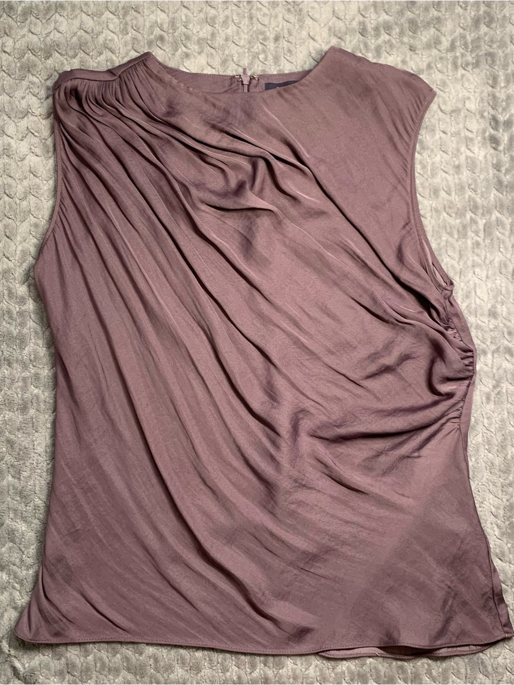 KLd Sleeveless Draped Blouse in Mauve Women’s Medium